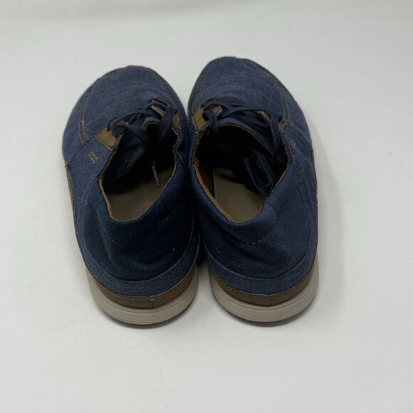 Crocs Santa Cruz Playa Shoes Mens 11 Blue Denim Brown Lace Up Comfort Preppy main image 8